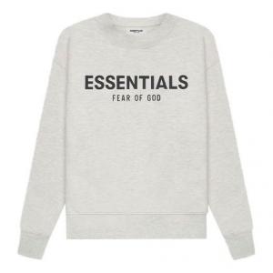 Худи (GS) Fear of God Essentials SS21 Pull-Over Crewneck Light Heather Oatmeal