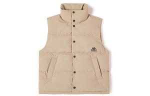 Пуховик-жилет унисекс Kappa, темный шоколадно-коричневый 6536