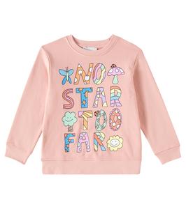 Хлопковый свитер Stella McCartney Kids, розовый