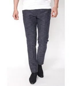 Zero от tornado mart брюки из льняного трикотажа с неоднородной текстурой и деформированным пике, цвет Navy