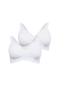 Бюстгальтер без косточек в двойной упаковке sheego, цвет Weiß