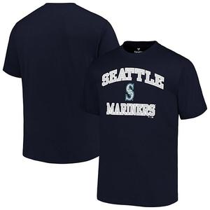 Футболка Men's navy Seattle Mariners Big & Tall Heart & Soul Profile