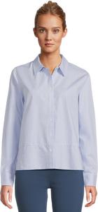 Женская рубашка с длинным рукавом, застежкой на пуговицы спереди, полоской и декоративным швом спереди Elliott Lauren, Blue/White