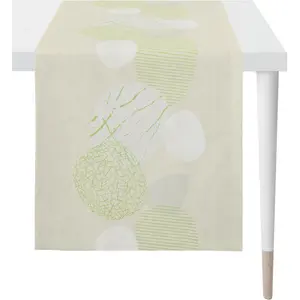 Дорожка на стол 1601 LOFT STYLE жаккардовая ткань Apelt, зеленый