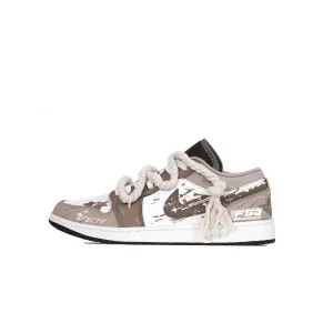 Jordan Кроссовки Air 1 Vintage Unisex низкие Tea Brown