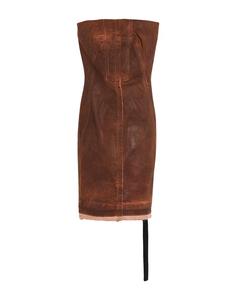Мини-платье Rick Owens, оранжево-коричневый
