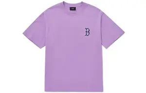 Футболка с рукавом дроп-шиoulder унисекс лавандовая MLB