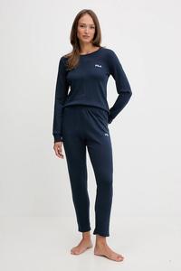 Хлопковая пижама Fila, темно-синий