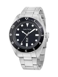 NAUTICA Часы 'Finn World' в серебристом цвете