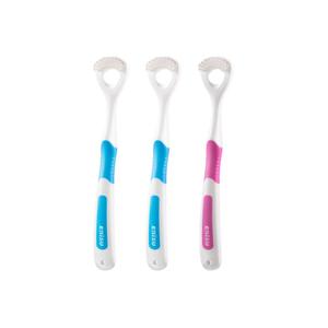 Скребок для языка с щетинками Micron, 2 шт/3 шт EBISU, Micron Bristle Tongue Cleaner 3 Pcs (Random Color)