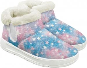 Женские зимние ботинки JoyLamoria для спорта и пеших прогулок, утепленные, короткие, для улицы, Art Star Print