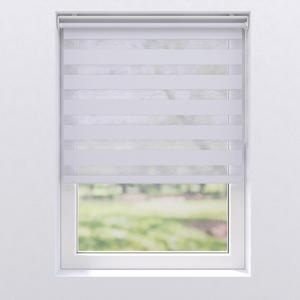 Двойная руленая штора полупрозрачная 90/150 см, белый