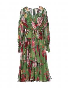 Платье миди Dolce&Gabbana, зеленый