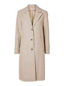 Пальто SELECTED FEMME Between-Seasons Coat SLFNEW ALMA, пятнистый бежевый