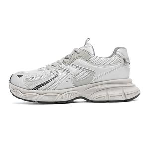 VICTORIA&VERA Серебряные мужские массивные низкие кросовки с противоскользящей подошвой, устойчивые к истиранию, дышащие, увеличивающие рост, цвет Silver