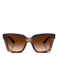 Большие солнцезащитные очки в черепаховой оправе Dolce & Gabbana Eyewear, коричневый