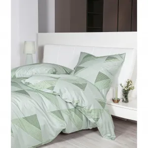 Постельное белье «Жанин» J. D.87065 06", на молнии, 100% хлопок Janine, цвет malachitgrün