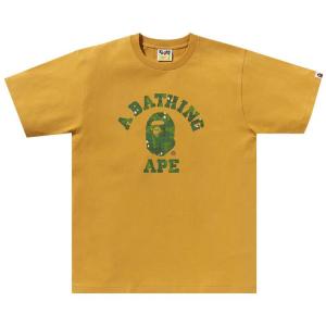 Футболка BAPE Bitmap College Tee, Yellow