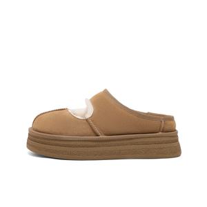 Женские сандалии с закрытым носком, устойчивые к истиранию и резиновой подошвой BELLE, Brown