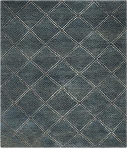 Ковер SAFAVIEH, 275 x 366 см, Paseo Collection, Charcoal & Blue, ручная вязка из шерсти, идеально для помещений с высокой проходимостью в гостиной, спальне (PSO139H)