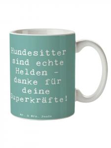 Кружка с надписью Герои-няни для собак и изображением морского бриза Mr. & Mrs. Panda