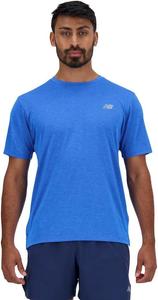 Мужская футболка New Balance Q Speed Fuel с коротким рукавом, Blue Oasis Heather