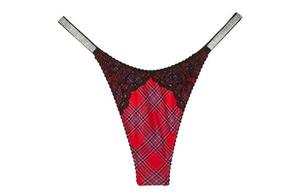 Женские трусы Victoria's Secret, цвет 1 Pack (lip red check)