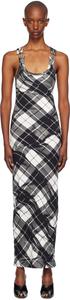 Платье Axi в черно-белую клетку Jean Paul Gaultier