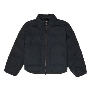 Куртка short down puffer jacket 'black' Converse, черный