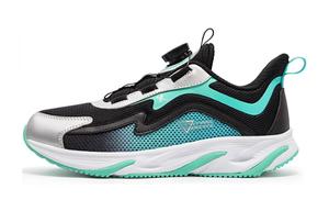 Детские кроссовки GS Low-top черные/зеленые Xtep, черный/зеленый