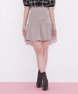 юбка-брюки с присборенным дизайном