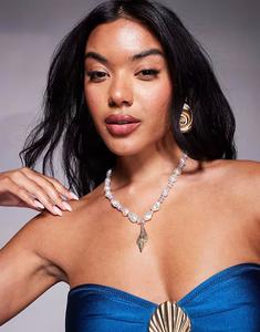 Массивное ожерелье из бисера beachvibes с подвеской в виде ракушки Aldo