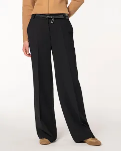 Женские широкие брюки из двойного крепа Naulover, черный