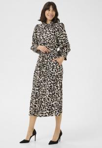 Платье Kaffe EMINA, Brown Leopard/Brown