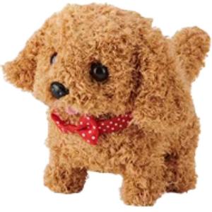 Реалистичная электрическая плюшевая игрушка щенка с функцией ходьбы и плача, милый дизайн питомца, мягкая кукла, высота 14см TEMI