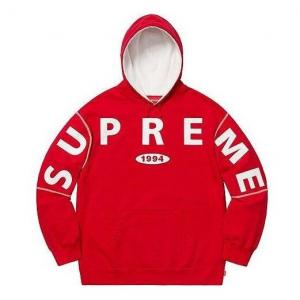 Толстовка fw19 week 1 spread logo hooded sweatshirt 'red' Supreme, красный