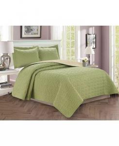 Роскошные комплекты стеганых покрывал Majestic Elegant Comfort, зеленый