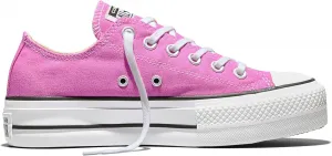 Женские низкие кеды Converse Chuck Taylor All Star Lift с цветочной вышивкой, белый/черный