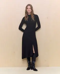 Платье с длинными рукавами Перкинс Easy Wear, черный