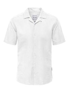 Рубашка Slim Fit на пуговицах Only & Sons Cantley, белый