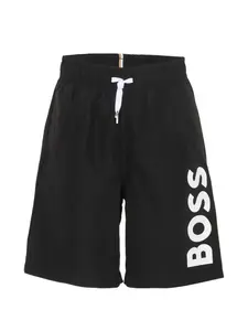 Плавательные шорты на завязках Boss Kidswear, черный