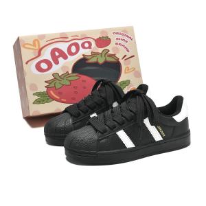 OAOQ Амортизирующие, износостойкие, легкие и дышащие низкие скейтерские кроссовки унисекс черные, цвет Black