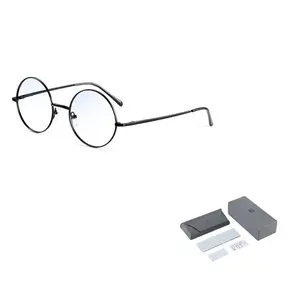 Wood Premium Унисекс очковая оправа из сплава Round, Black