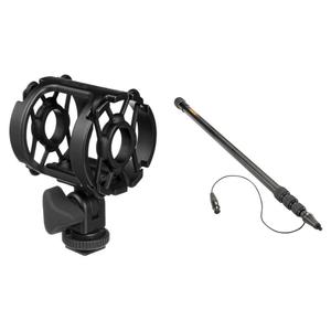 Auray Aluminum Telescoping Boompole Kit with Universal