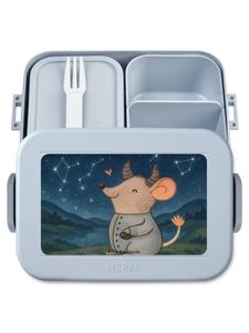 Mr. & Mrs. Panda Дизайн бенто-бокса «Телец» в пастельно-голубых тонах (без лишних слов)