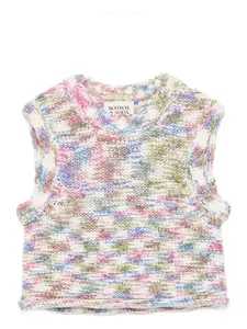 Меланжевый топ Scotch & Soda Kids, синий