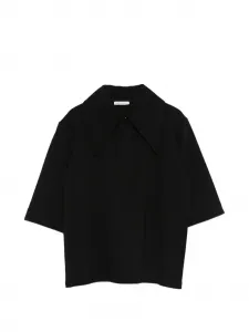 Поло с короткими рукавами AMI Paris, черный