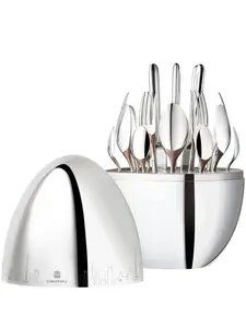 Набор Mood Skyline Shanghai из 24 столовых приборов на шесть персон Christofle, серебристый