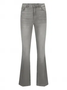 Джинсы-клеш с завышенной талией LIU JO, серый