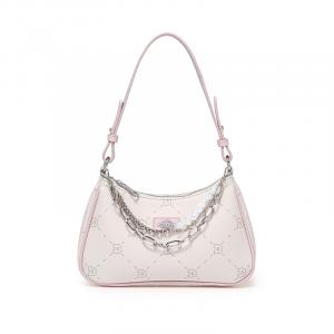 Dickies Плечевая сумка из ПВХ через плечо повседневная женская бежевая абрикосовая серая молочная, Clothing Sets (Beige Apricot+Chain)